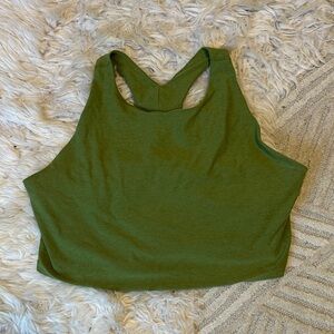 Beyond Yoga Green long line Sports Bra
